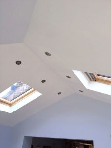 Thermally insulated converted conservatory ceiling