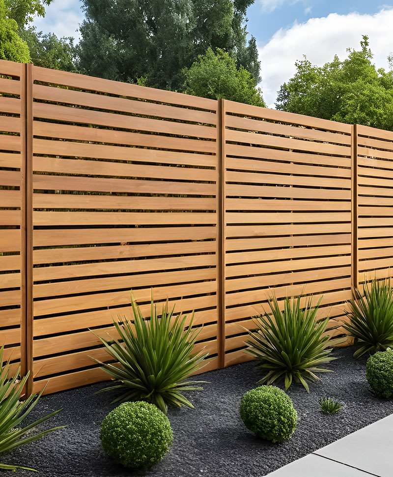 Slatted Cedar Fencing, Barnsley Slatted Cedar Fencing, Barnsley